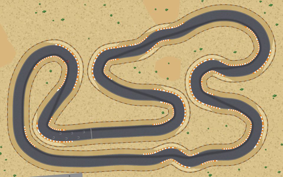 Circuit La Sablière vu du ciel